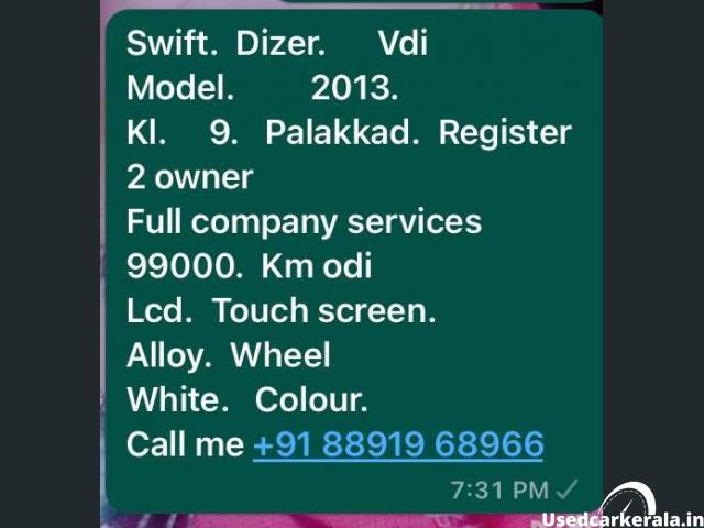 2013 model Maruti Swift VDI for sale